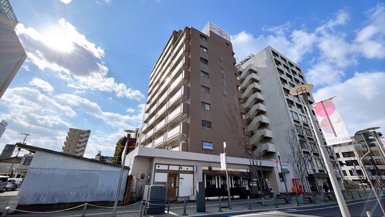 岡山市北区田町のマンションの建物外観