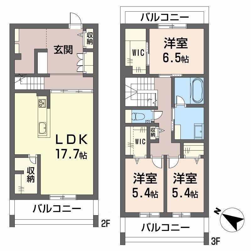 ベレオ西新町の間取り