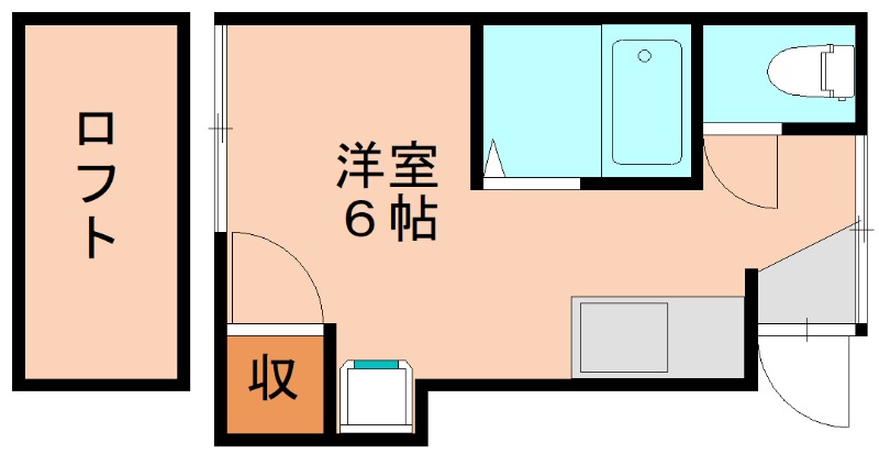 春日市下白水南のアパートの間取り