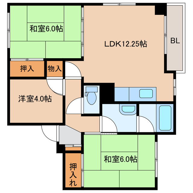 ポートビュー函館の間取り