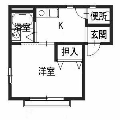 福知山市字土のアパートの間取り