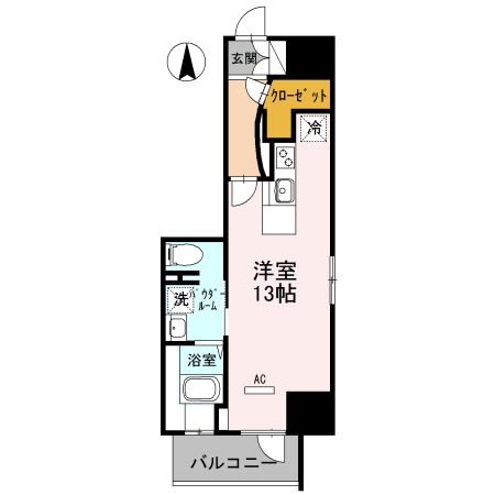 堺市堺区北花田口町のマンションの間取り