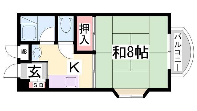 西鈴コーポラスの間取り