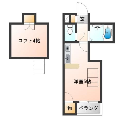 レガーレ玉出の間取り