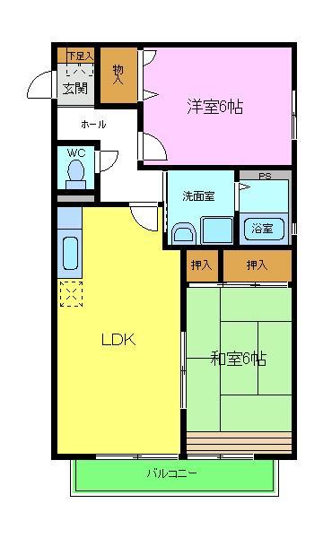 パラッツオ　山咲の間取り