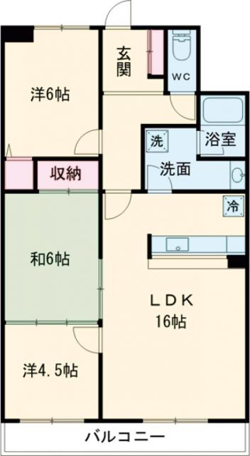 レヂオンス湯の川の間取り