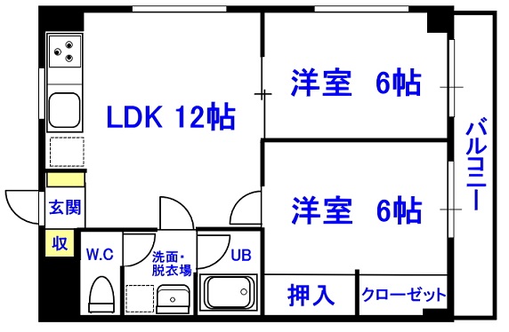 アクアメゾンの間取り