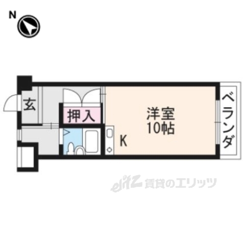 守山市守山のマンションの間取り