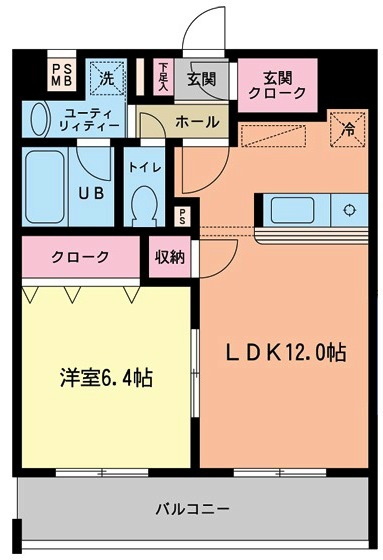 エムロード府中レジデンスの間取り