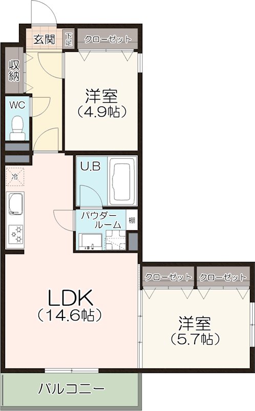 シェルメール住吉本町の間取り