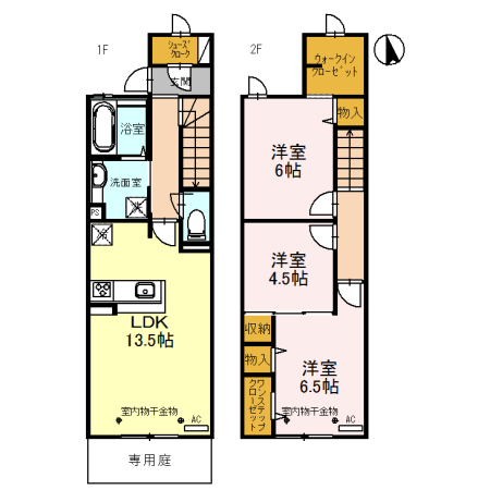 高岡市泉町のアパートの間取り