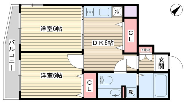 メルシー北千束ウエストの間取り