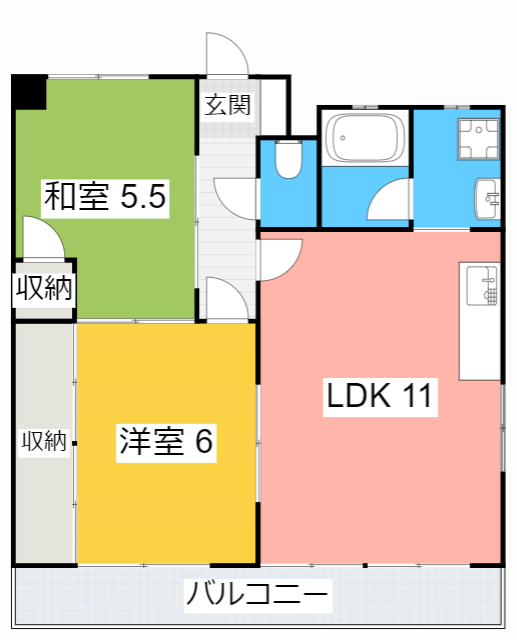 【安城市法連町のマンションの間取り】