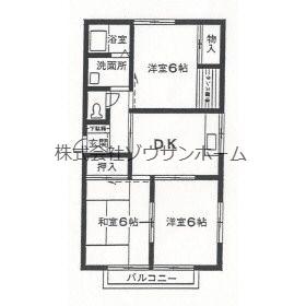 江原台サニーハイツＡ棟の間取り