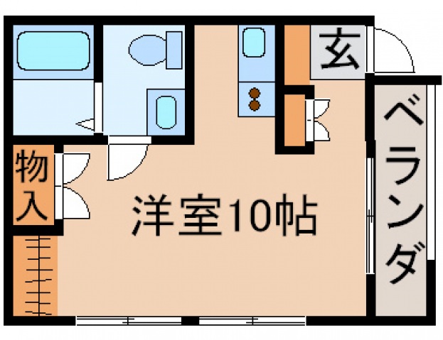 広島市安佐南区長束のマンションの間取り