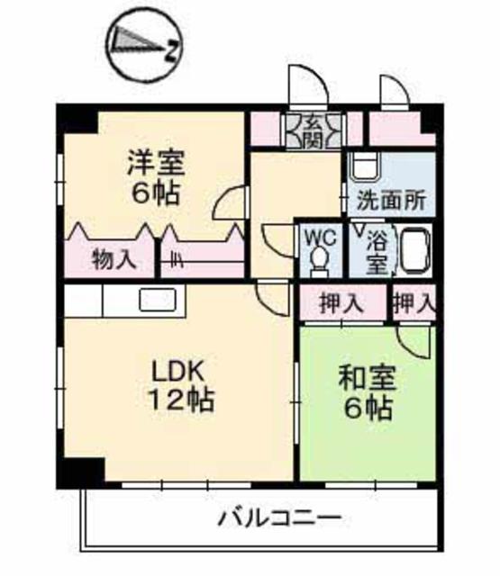 【五豊マンションの間取り】