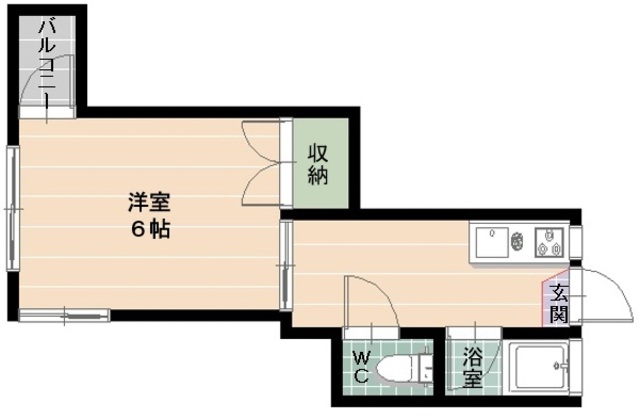 シティ西新の間取り