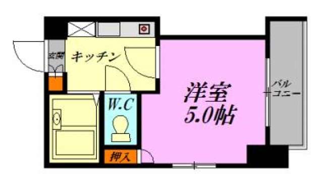 【広島市中区住吉町のマンションの間取り】