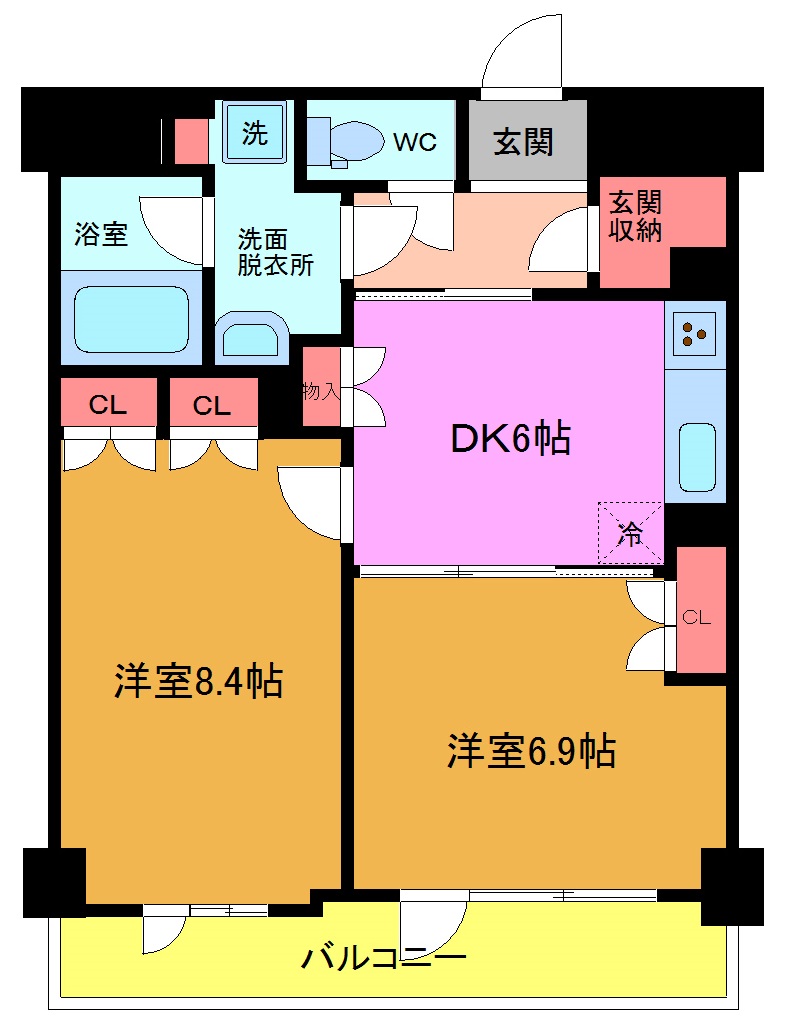 浦安市猫実のマンションの間取り