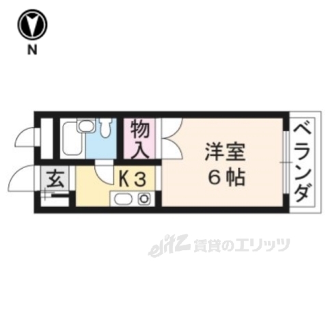 エスペランザ葛野大路１の間取り