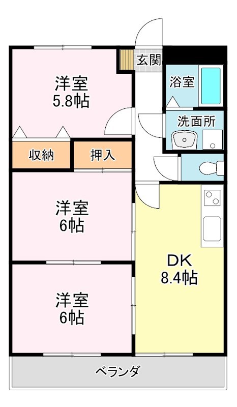 コンフォートの間取り