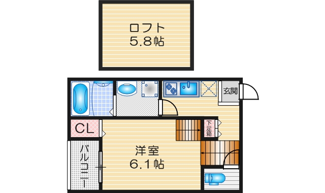 ハーモニーテラス塩池町IIIの間取り