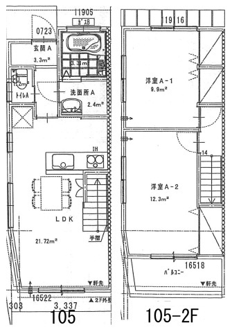 サンメゾン西条北口の間取り