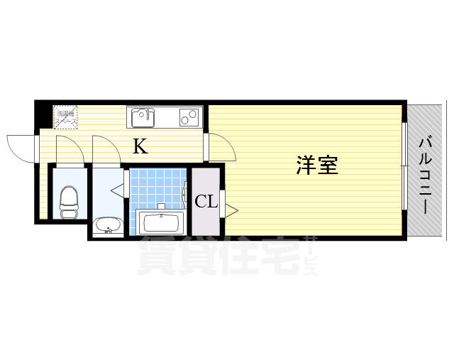 【大阪市浪速区桜川のマンションの間取り】