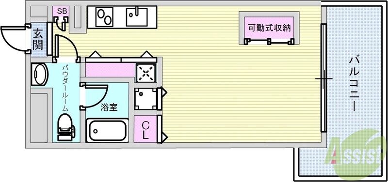 ロイスグラン神戸湊川公園の間取り