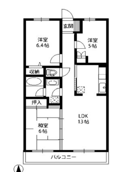 ヴィラ・サンパティークの間取り