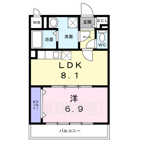 SUNの間取り