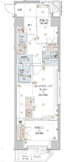 リヴシティ両国四番館の間取り