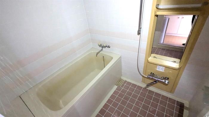 バス・シャワールーム　鏡も付いていて洗顔もしやすいです！