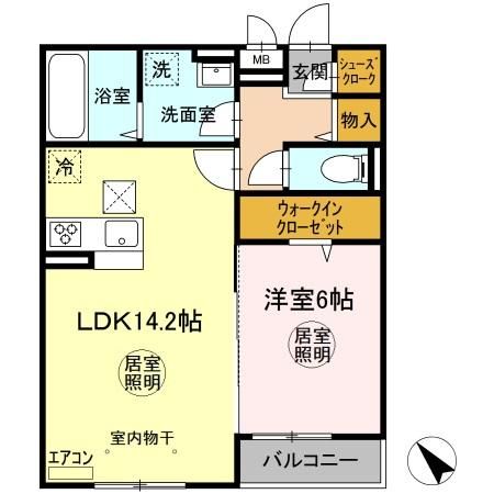 グランディールIIIの間取り