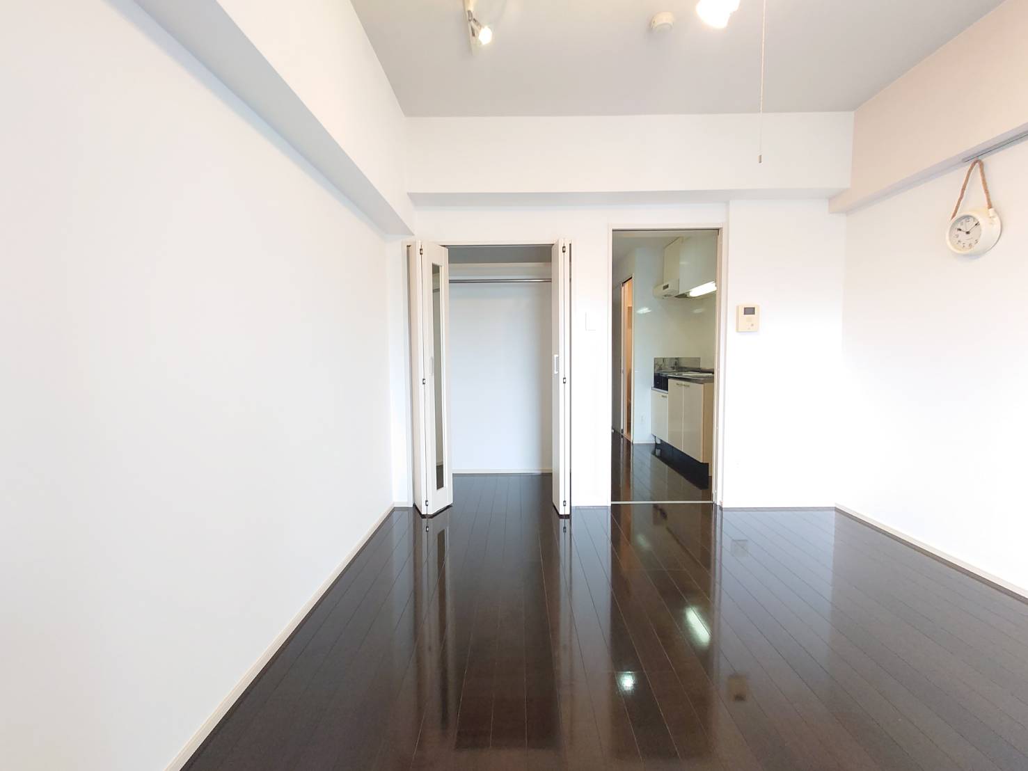 収納　ミラー付クローゼット