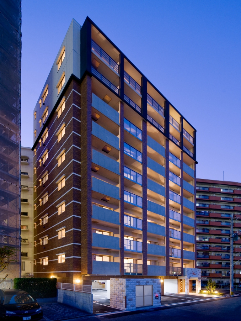 建物外観　レンガ調のオシャレな外壁タイル