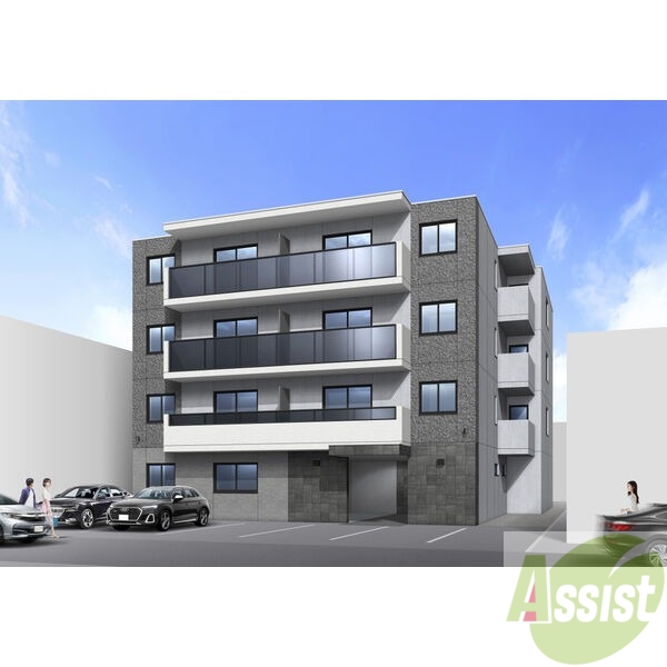 建物外観　外観予想パース「ｐｒｅｃｉｏｕｓＨａｓｓａｍｕＭｉｎａｍｉ」