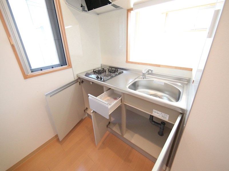 キッチン　システムキッチン（ガス2口コンロ付）カウンターキッチン