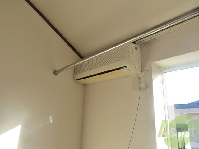 その他設備　エアコンが設置してありますので、寒暖対策もばっちり。