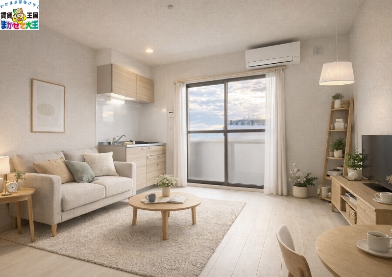 居室・リビング　家具・インテリアはＣＧです