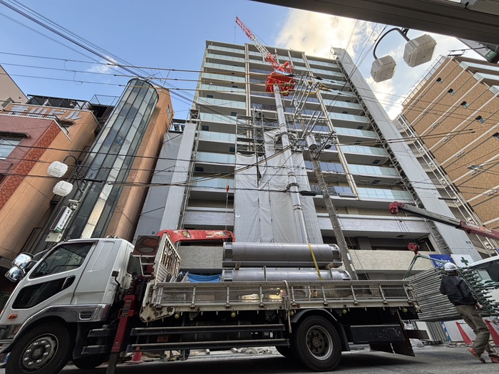 建物外観　建築中