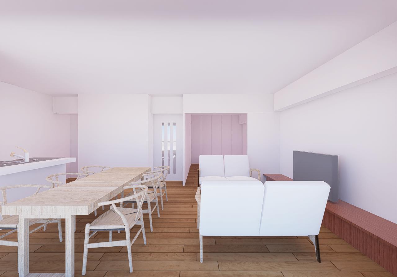 居室・リビング　写真は完成予想イメージのため、実際とは異なります。