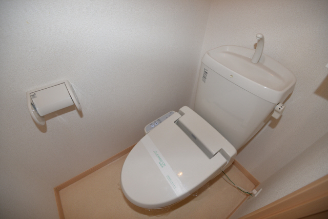 トイレ　落ち着いた色調のトイレです