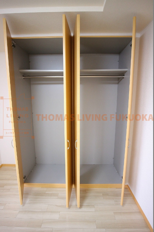 収納　クローゼット。収納充分。