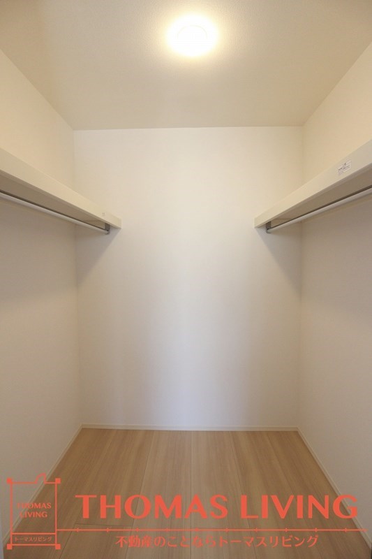 収納　大容量のウォークインクローゼット