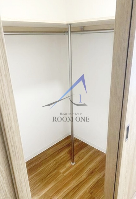 収納　ウォークインクローゼットです。