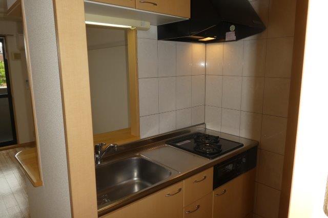 キッチン　２口ガスコンロ付システムキッチン