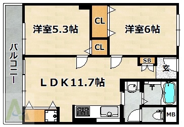 豊縁兵庫ビルの間取り写真