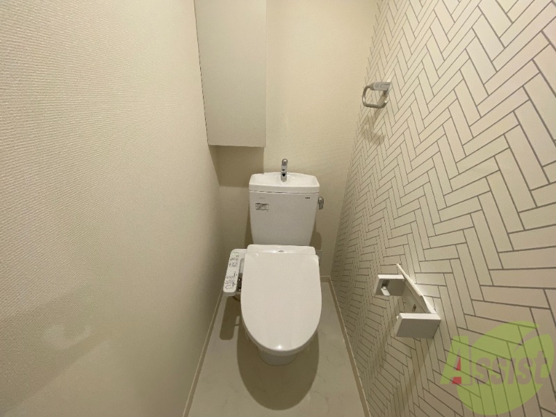 トイレ　トイレは温水洗浄便座で、とても快適にご利用いただけます。