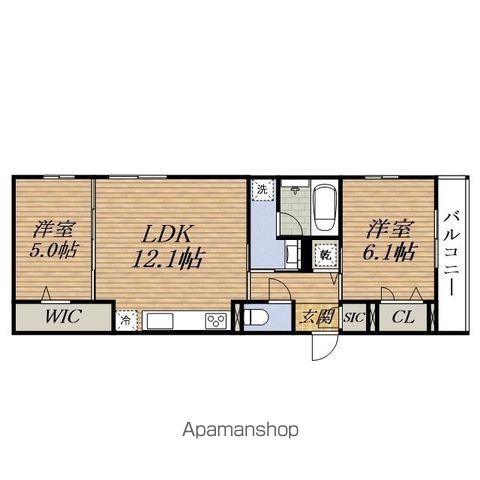 阪急千里線 山田駅 徒歩8分 3階建 新築の間取り写真
